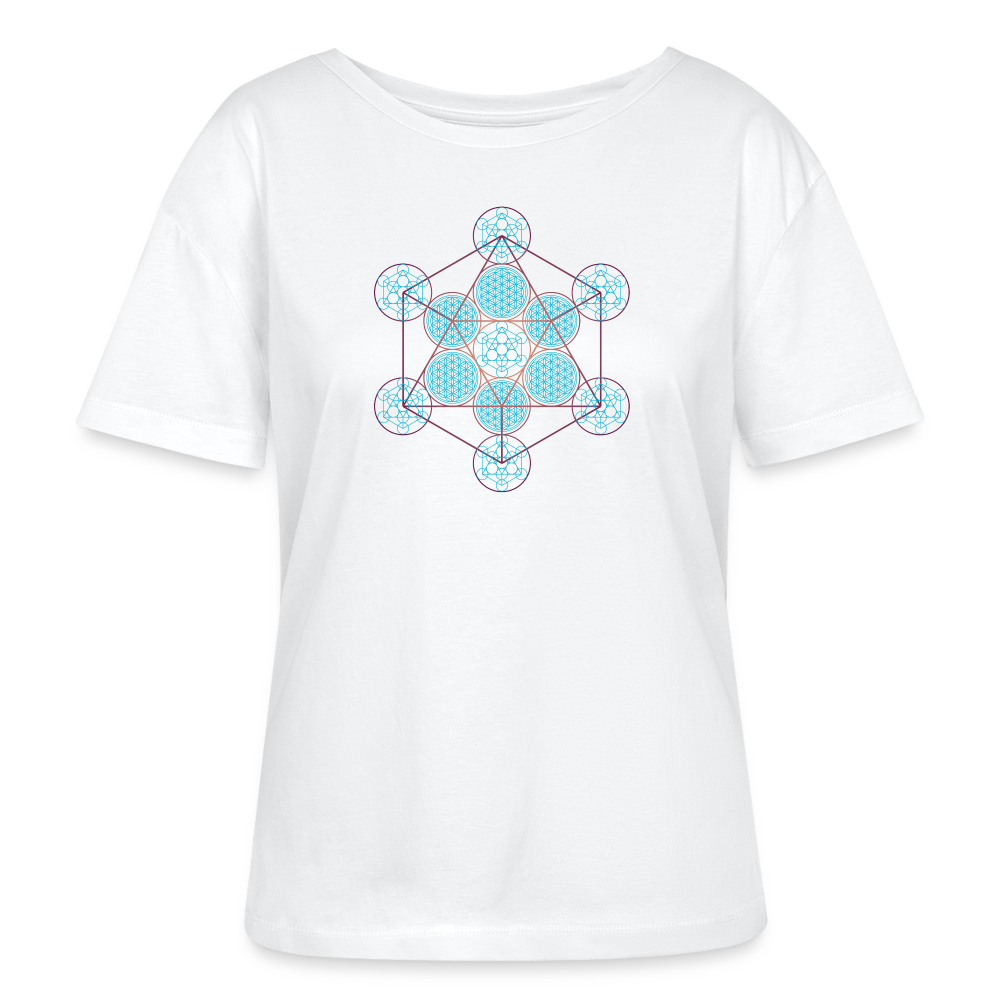 Metatron Pluton - T-shirt Femme - 100% Coton bio - blanc