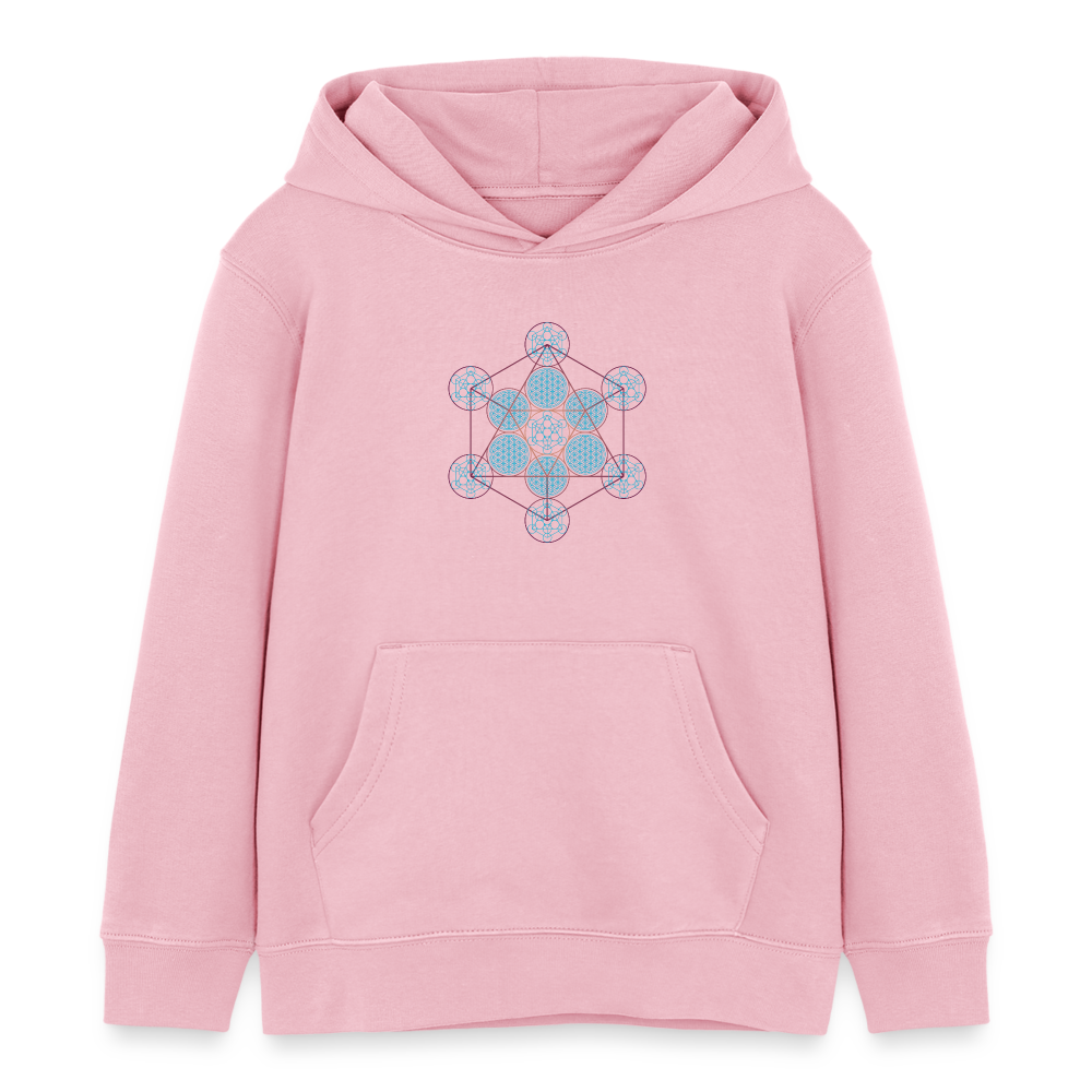 Metatron Pluton - Sweat à capuche Enfant - Coton bio - rose pâle