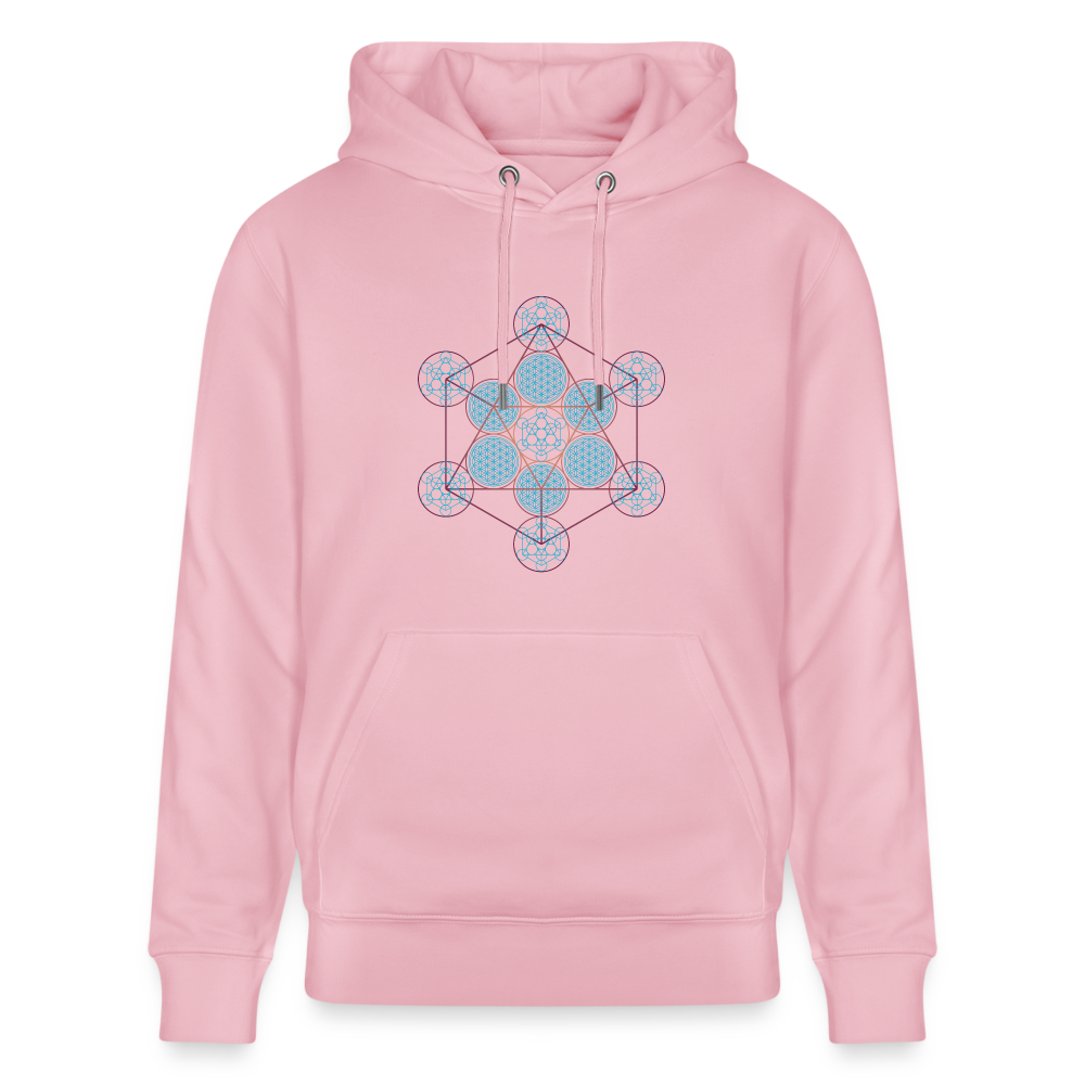 Metatron Pluton Sweat à capuche Homme - Coton Bio - rose pâle