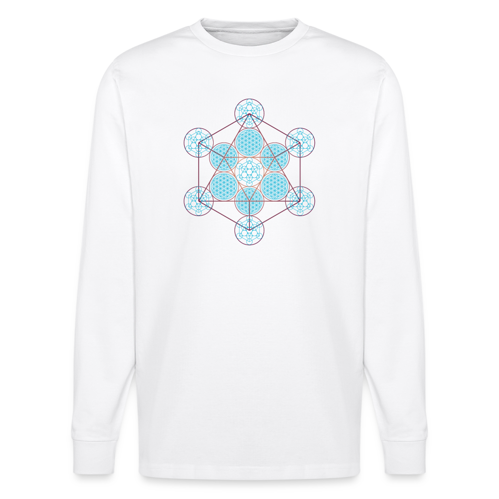 Metatron Pluton -T-shirt Femme Manches longues - Coton bio - blanc