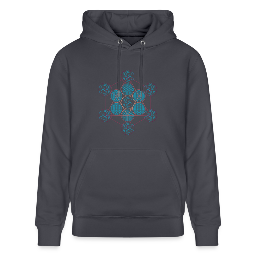 Metatron Pluton Sweat à capuche Homme - Coton Bio - bleu indigo