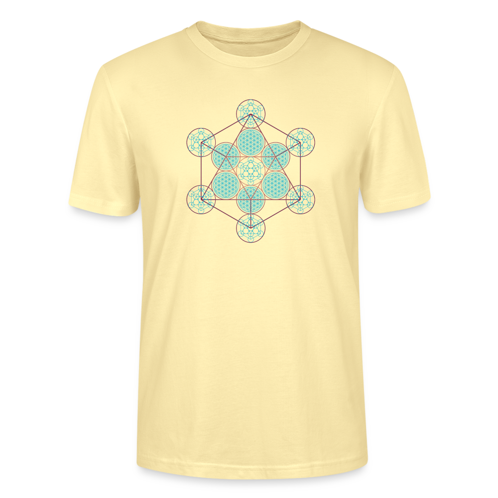 Metatron Pluton - T-shirt Homme - 100% Coton bio - crème