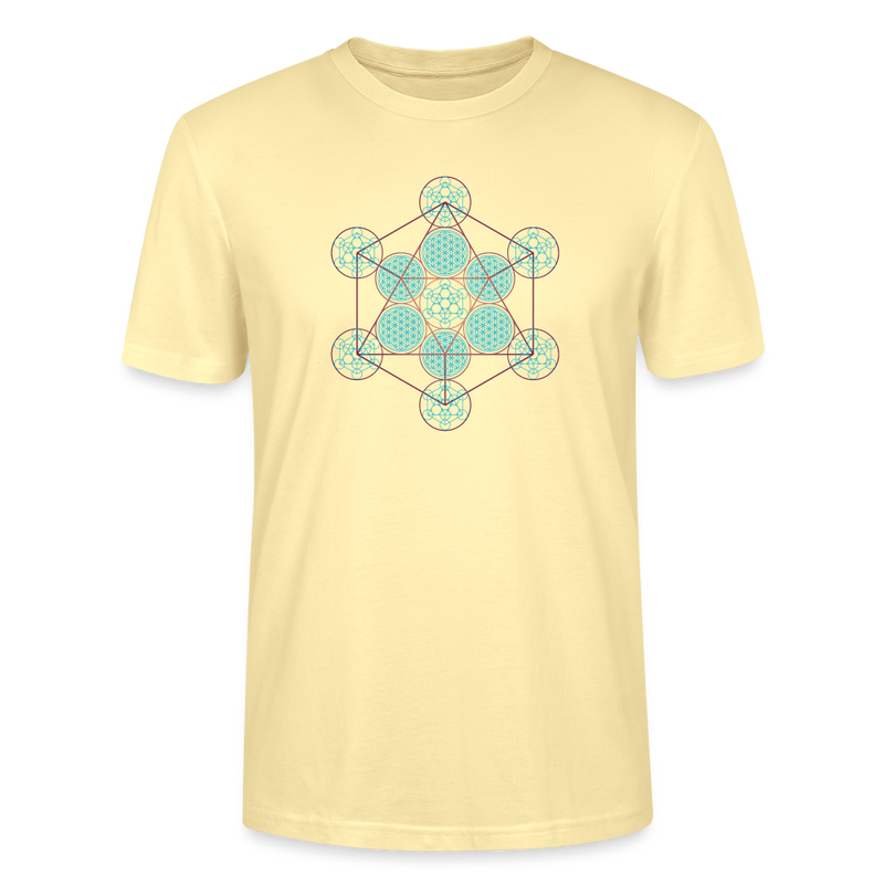 Metatron Pluton - T-shirt Homme - 100% Coton bio - crème