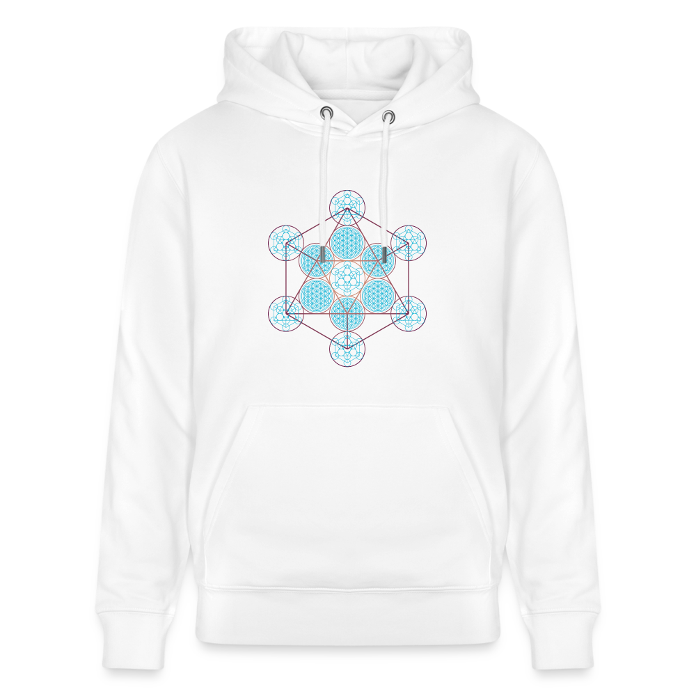 Metatron Pluton Sweat à capuche Homme - Coton Bio - blanc