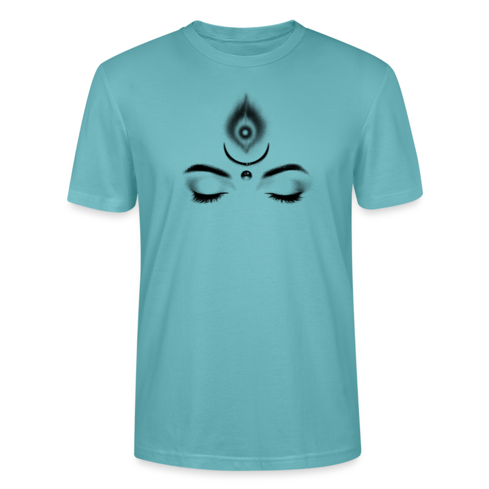 Troisième Oeil Eveil - T-shirt homme - 100% Coton Bio - turquoise pastel