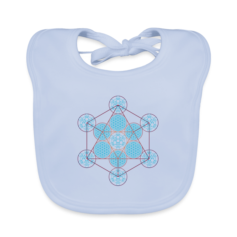 Metatron Pluton Bavoir Bébé Coton bio - bleu ciel