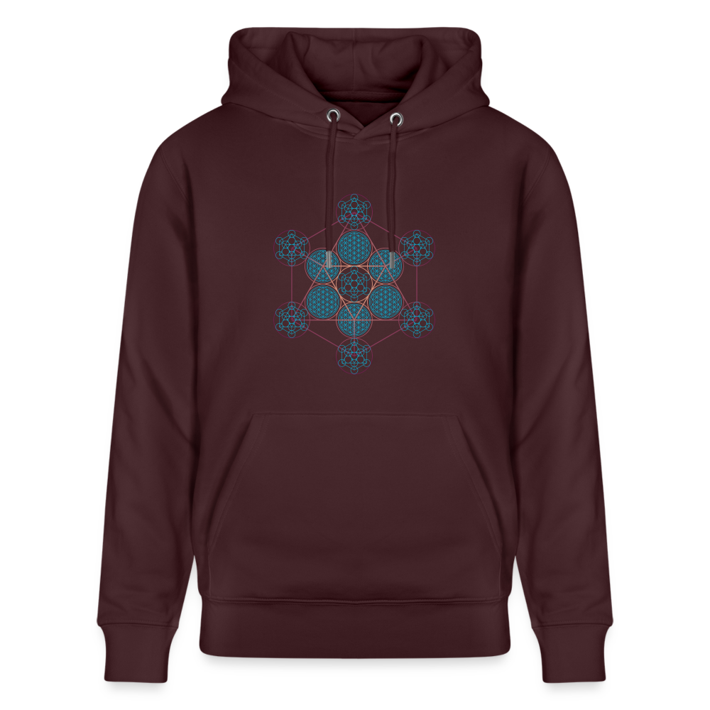 Metatron Pluton Sweat à capuche femme - Coton Bio - maroon