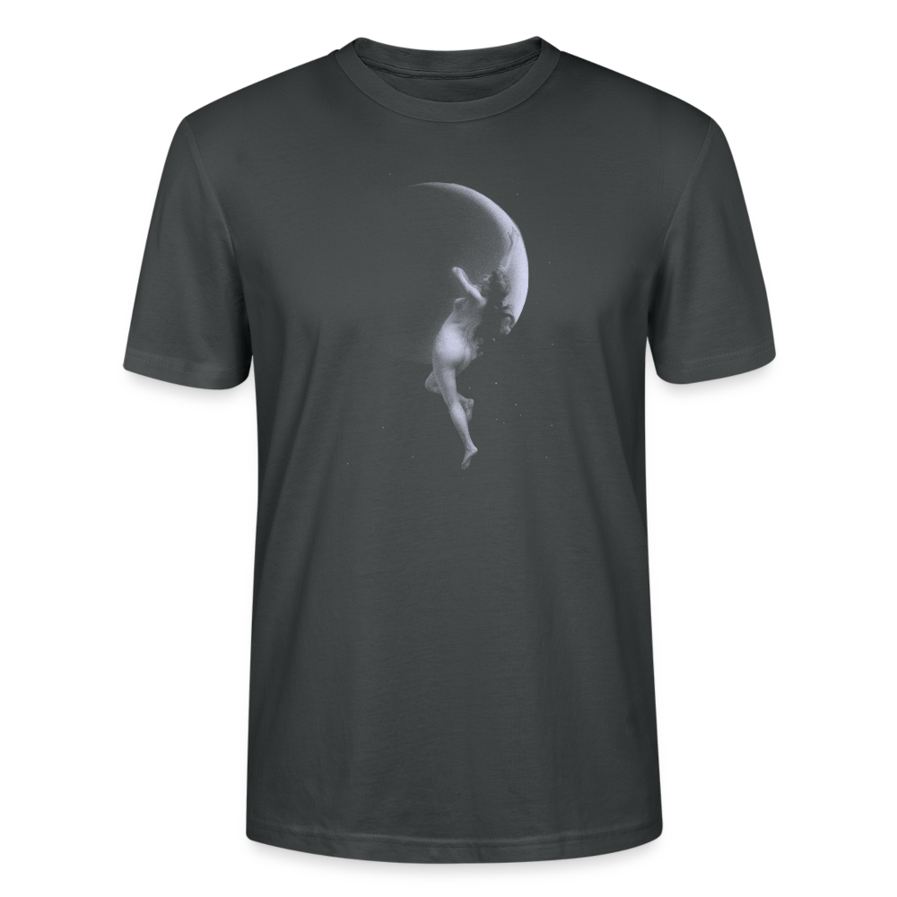 Féminin sacrée Nymphe et Lune - T-shirt Homme - charbon