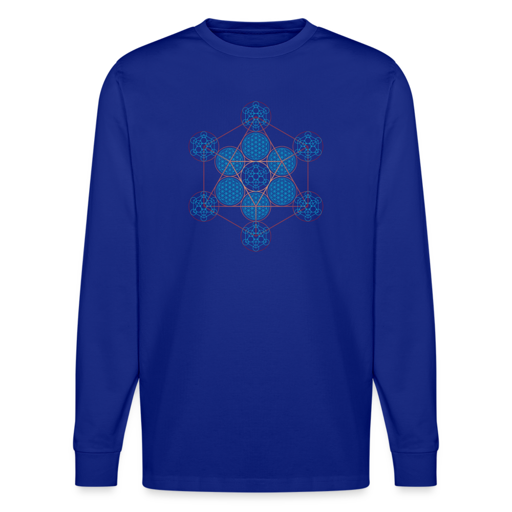 Metatron Pluton -T-shirt Femme Manches longues - Coton bio - bleu roi