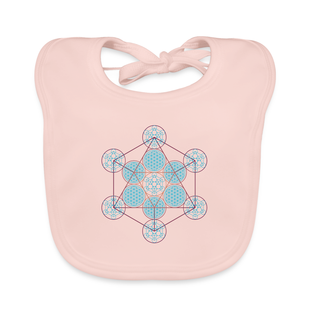 Metatron Pluton Bavoir Bébé Coton bio - rose