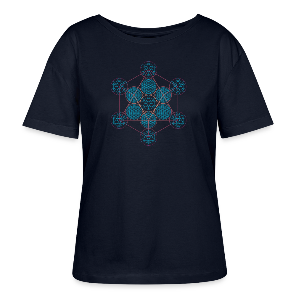 Metatron Pluton - T-shirt Femme - 100% Coton bio - marine