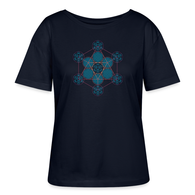 Metatron Pluton - T-shirt Femme - 100% Coton bio - marine