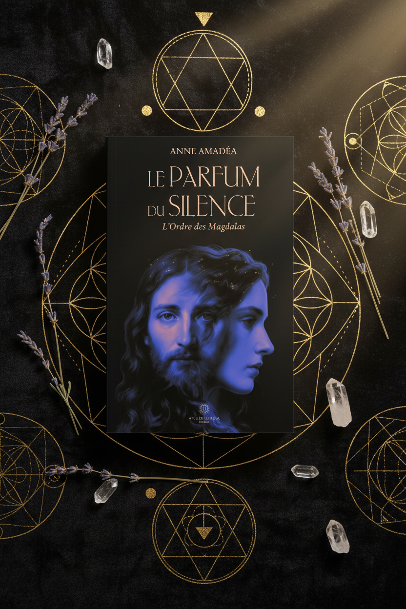 Le Parfum du Silence — Ambiance alchimiste, géométrie sacrée, féminin sacré, Atelier HEMERA